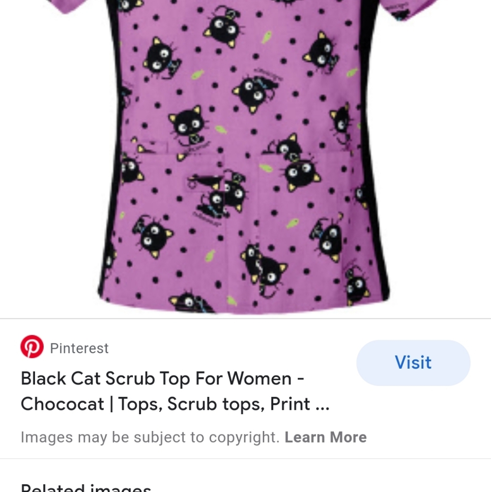Choco Car scrub top